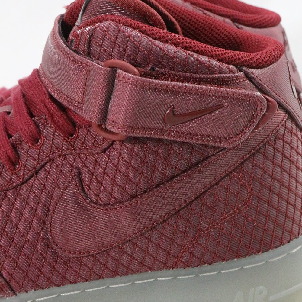 NIKE Air Force 1 '07 Mid LV8 ‘Team Red’ Sneakers Sz 11.5 US - Picture 9 of 15